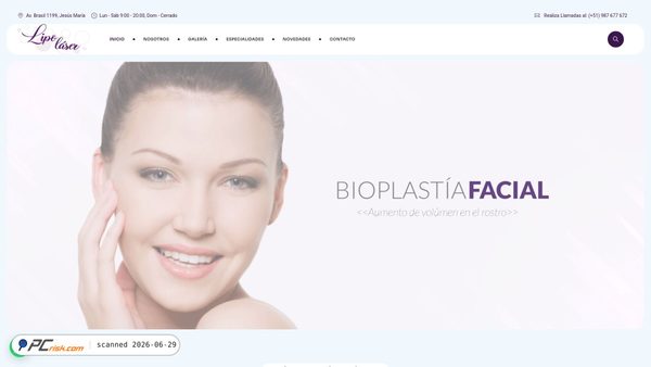 liposuccionlaserperu.com screenshot