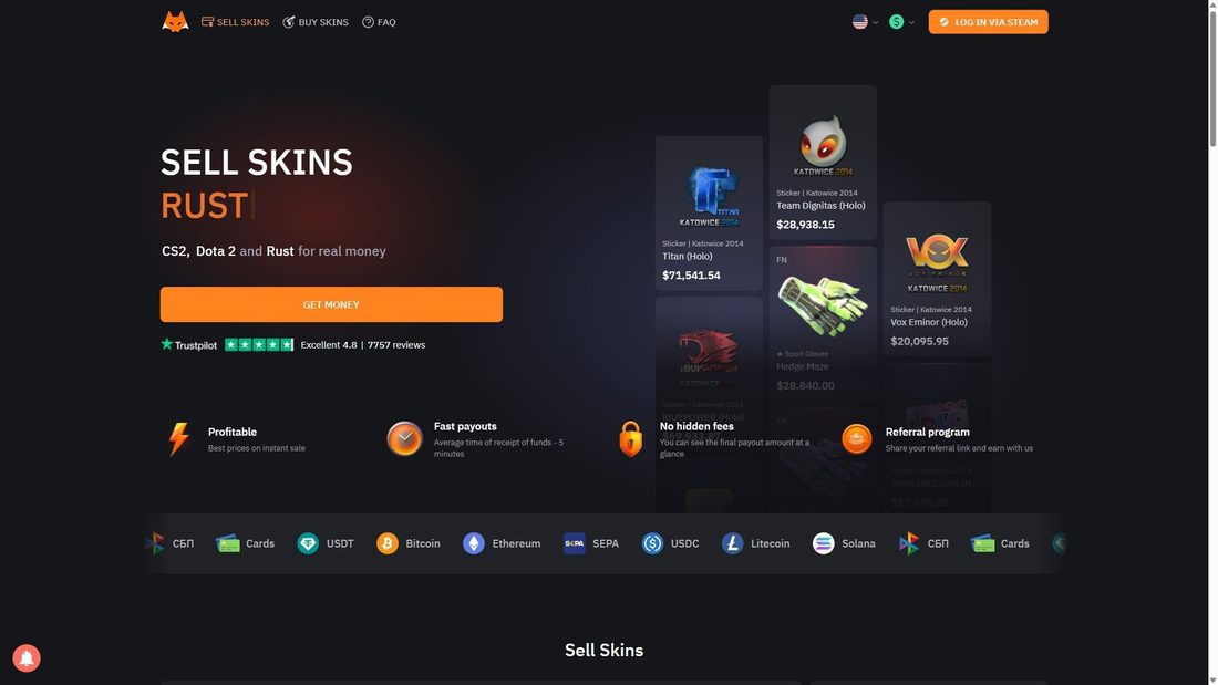 Screenshot di lis-skins.com