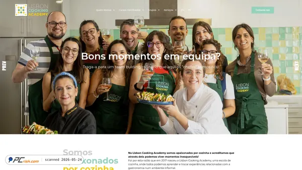 lisboncookingacademy.com screenshot