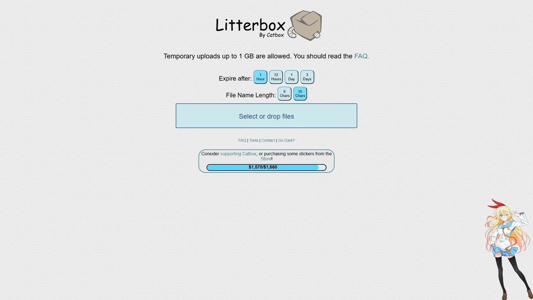 Screenshot di litter.catbox.moe