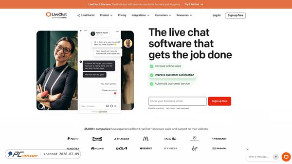 livechat.com screenshot