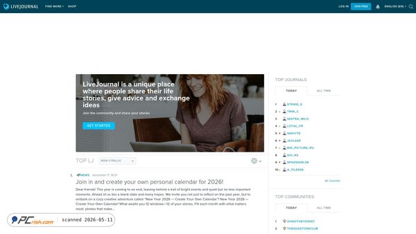 livejournal.com screenshot