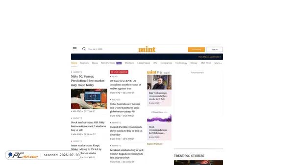 livemint.com screenshot