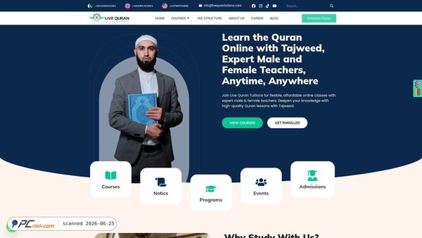 livequrantuitions.com screenshot