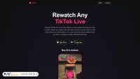 Capture d’écran de liverec.io