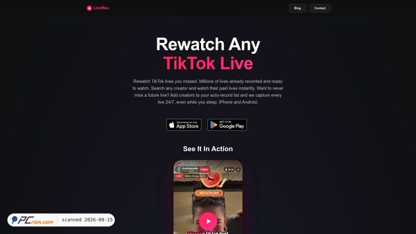 liverec.io screenshot