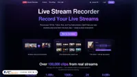 Captura de ecrã de livestreamrecorder.com