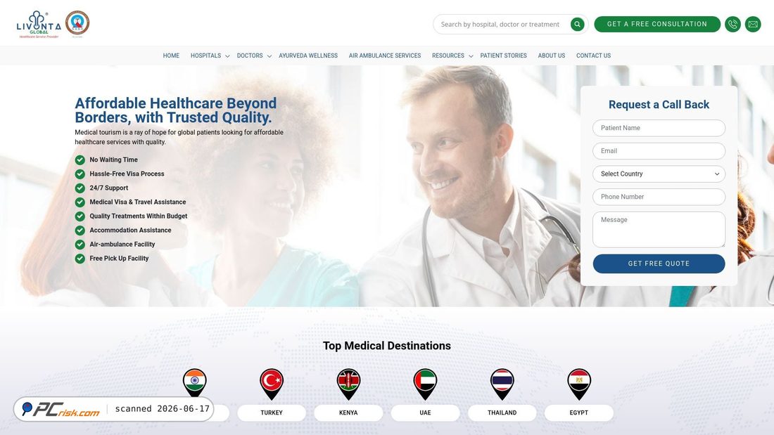 Screenshot of livontaglobal.com