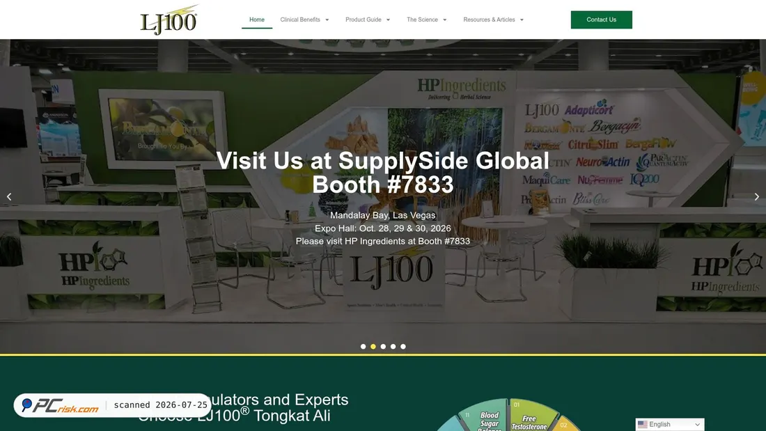 Screenshot of lj100.com