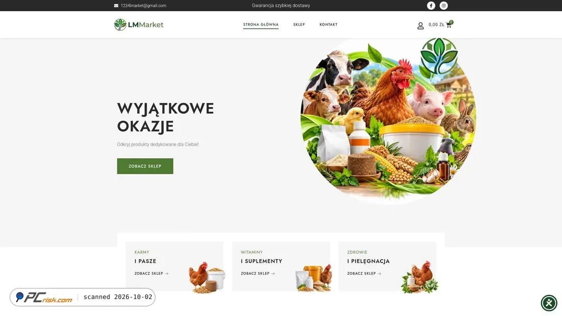Captura de ecrã de lmmarket.pl