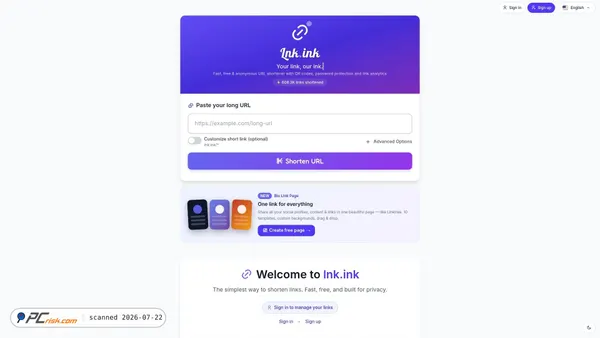lnk.ink screenshot