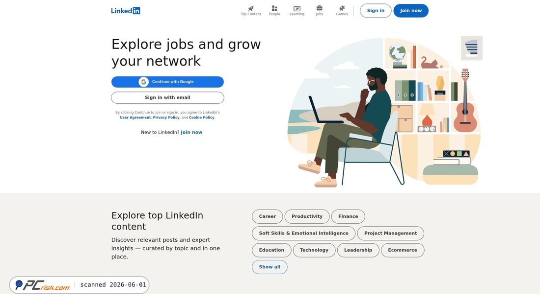 Screenshot of lnkd.in