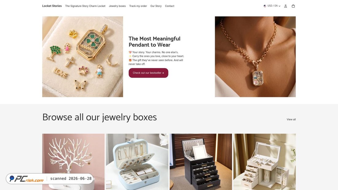 Screenshot of locket-stories.com