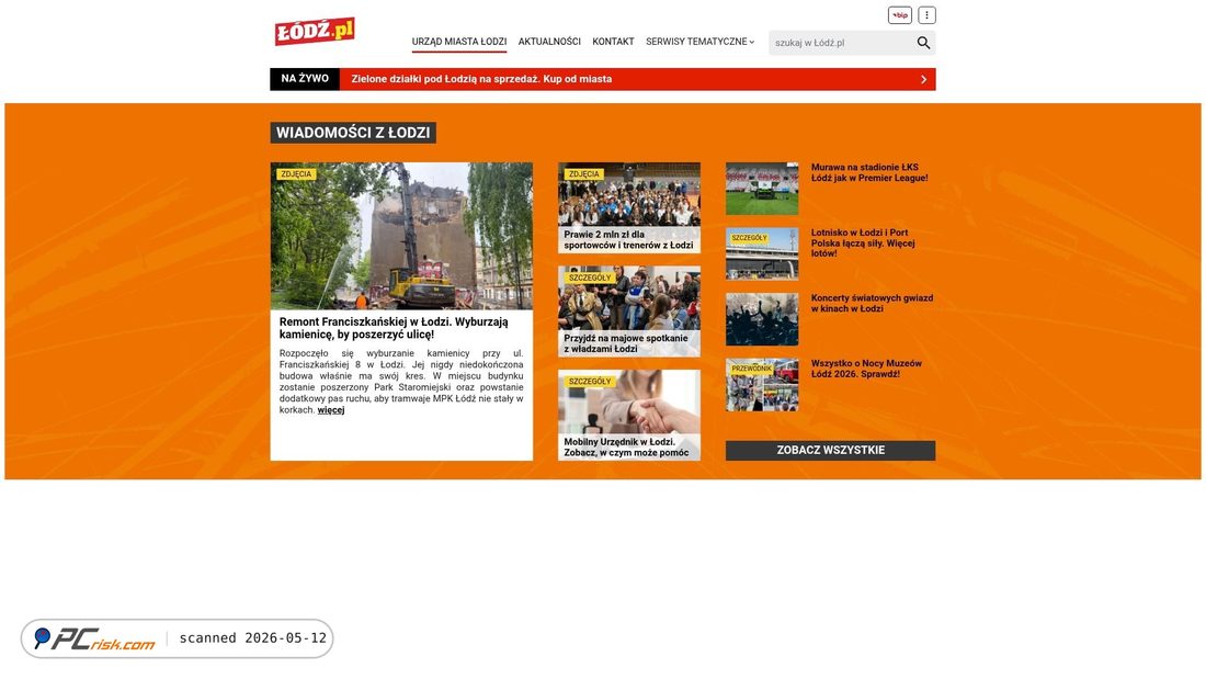 Screenshot von lodz.pl