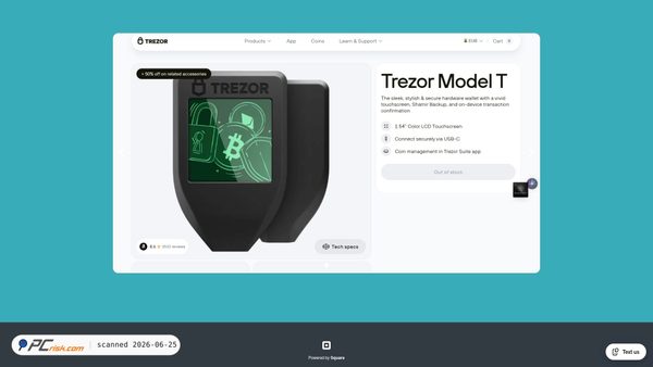 login-trezorr-hub.square.site screenshot