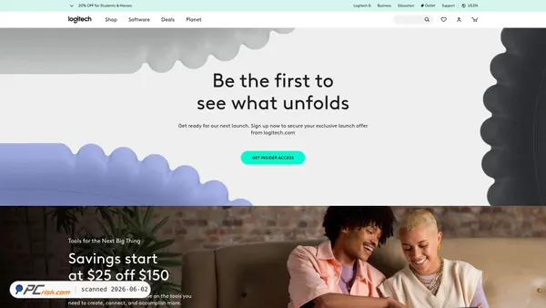 logitech.com screenshot