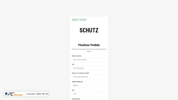 Captura de loja-schutz.com