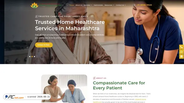 loksevahomecare.com screenshot