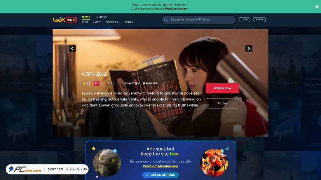 Screenshot van lookmovie2.to