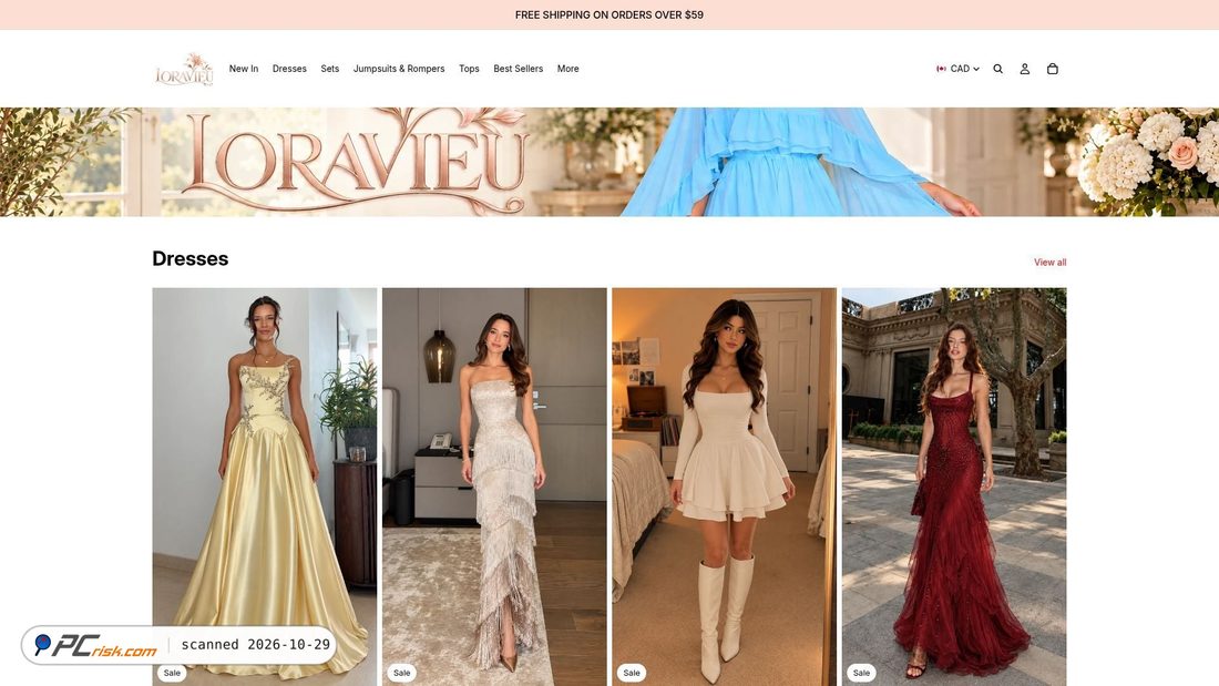 Screenshot of loravieu.shop
