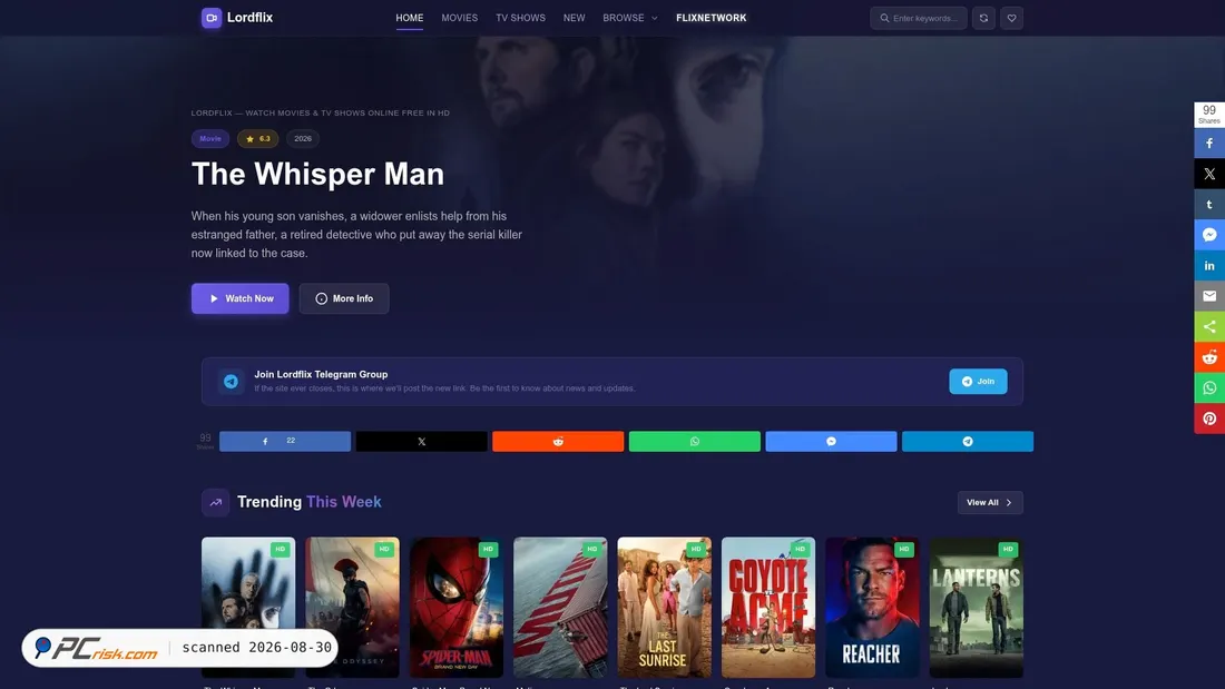 Screenshot of lordflix.gd