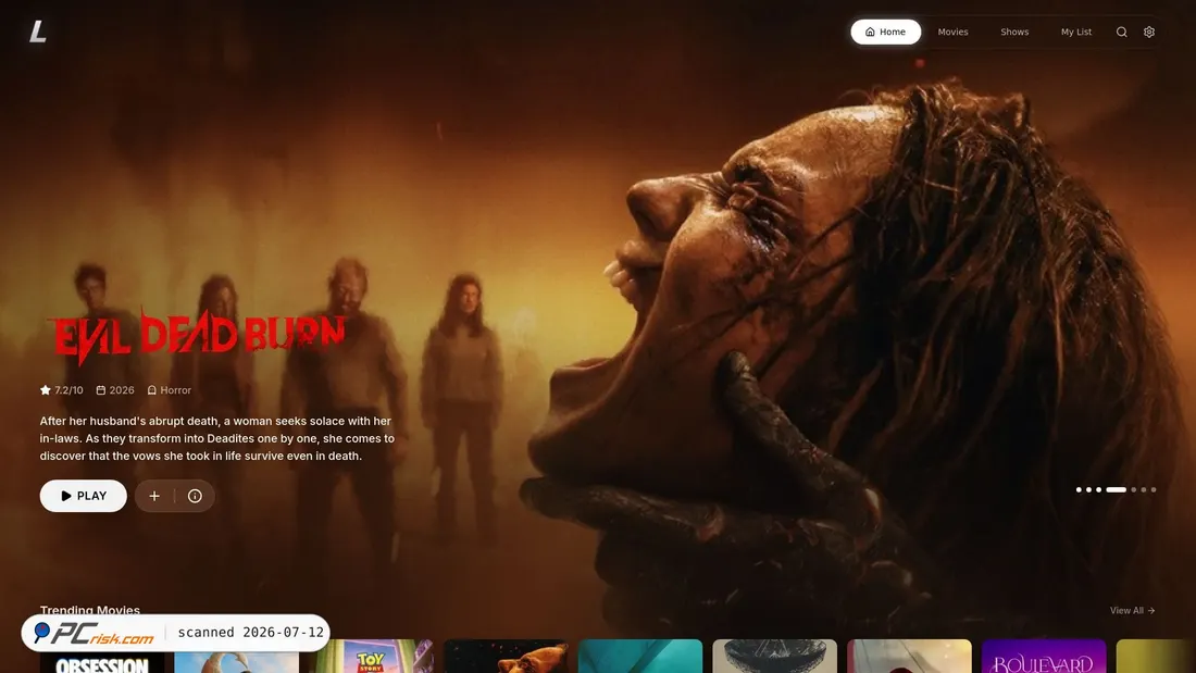 Screenshot von lordflix.org