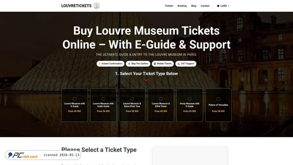 louvretickets-eguide.com screenshot