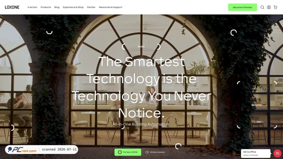 Screenshot of loxonecloud.com
