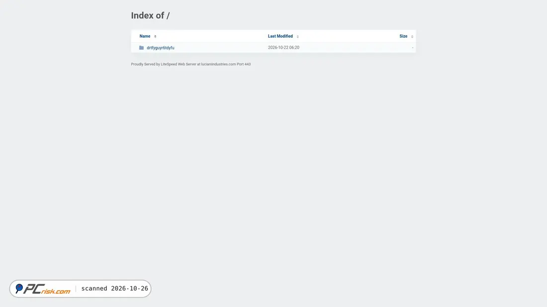 Captura de pantalla de lucianiindustries.com