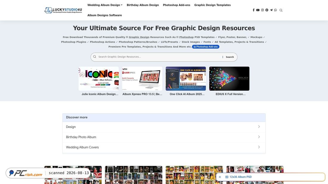 Screenshot von luckystudio4u.com