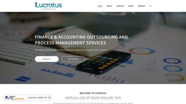 lucratuscfo.in screenshot