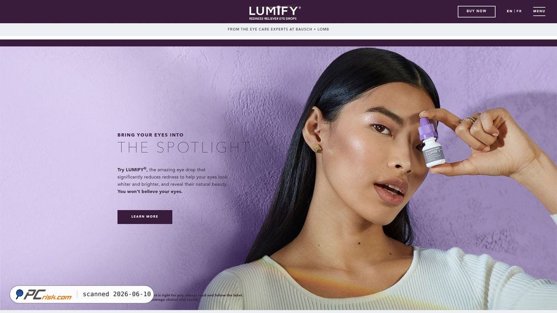 Screenshot of lumifydropsstg.wpengine.com
