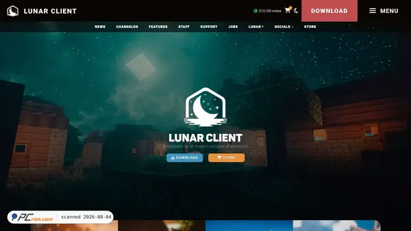 lunarclient.com screenshot