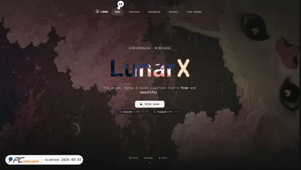 Zrzut ekranu lunarx.to