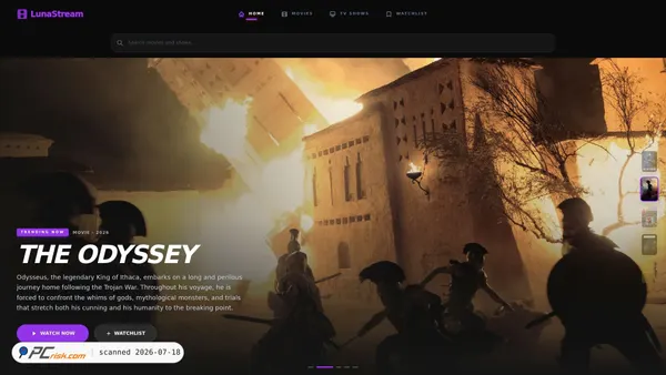 lunastream.com.cv screenshot