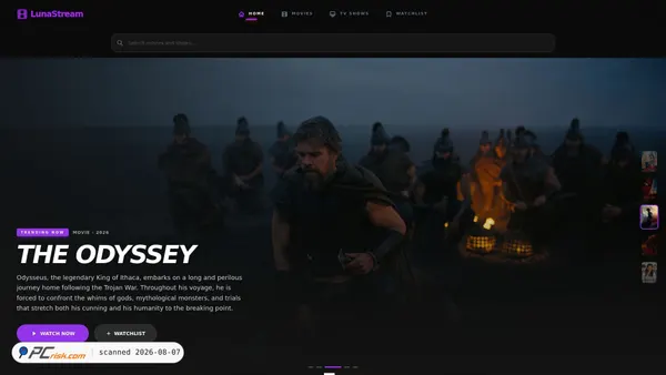 lunastream.com.cv screenshot