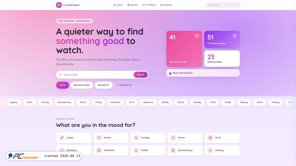 lunastream.net screenshot