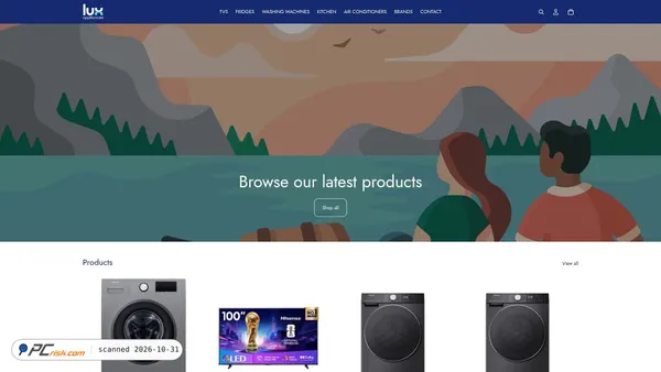 luxappliances.co.ke Screenshot