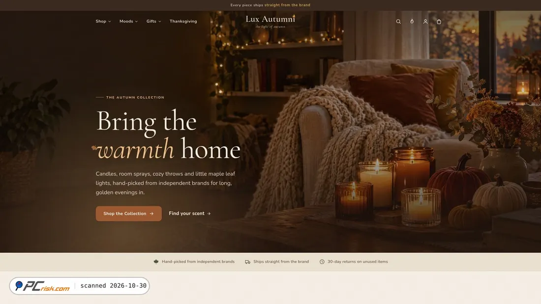 Screenshot di luxautumni.com