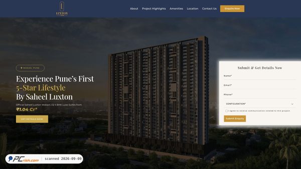 luxton-wakad.saheelproperties.com screenshot