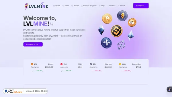 lvlmine.com Screenshot