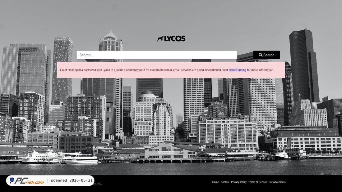 Screenshot of lycos.com