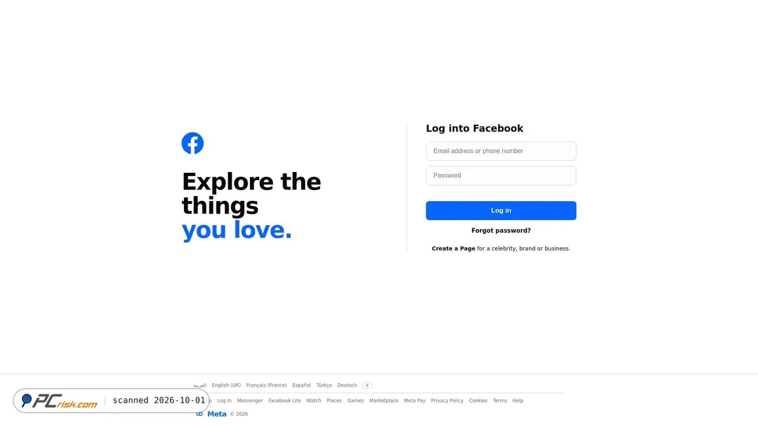 Captura de pantalla de m.facebook.itlandfz.com