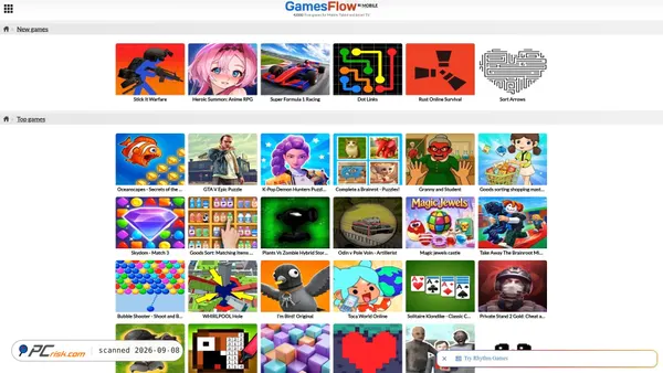 m.gamesflow.com screenshot