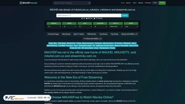 m4uhdfree.net screenshot