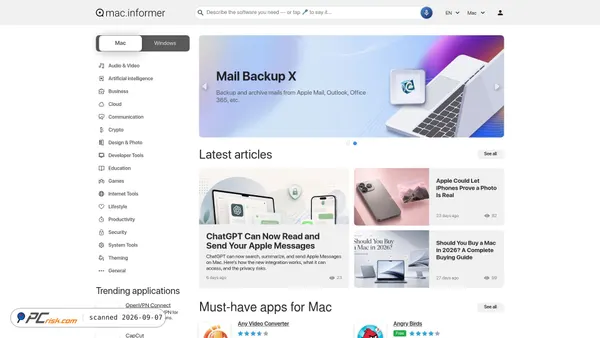Captura de macdownload.informer.com