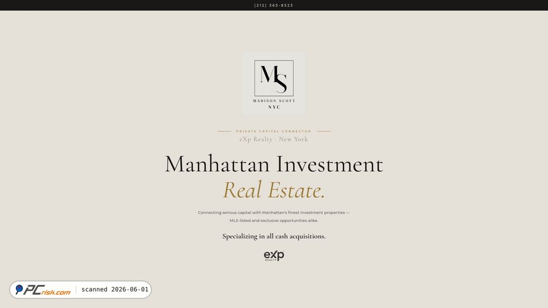 Zrzut ekranu madisonscottnyc.com