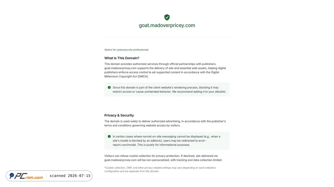 Screenshot of madoverpricey.com