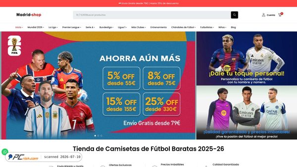 madrid-shop.com screenshot
