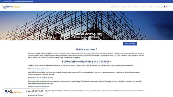maghrebengineering.com Screenshot